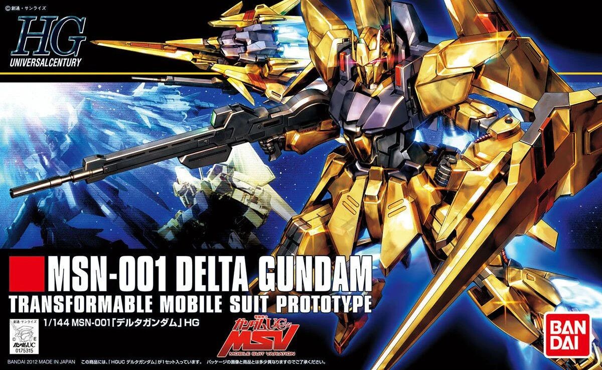 Bandai | HGUC MSV MSN-001 Delta Gundam | Mobile Suit Gundam Unicorn (1/144)