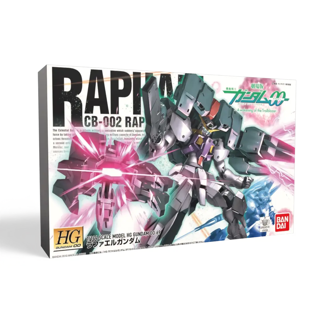 Bandai: HG Gundam Raphael – Mobile Suit Gundam 00 the Movie: A wakening of the Trailblazer (1/144)