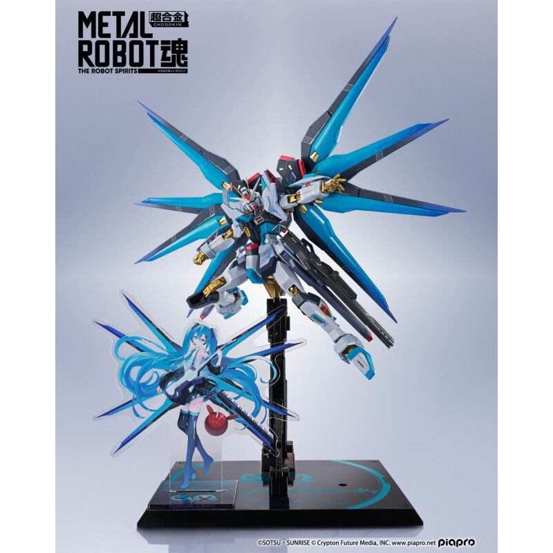 Tamashii Nations | Strike Freedom Gundam Type II (Hatsune Miku Version) Metal Robot Spirits (14cm) | Gundam