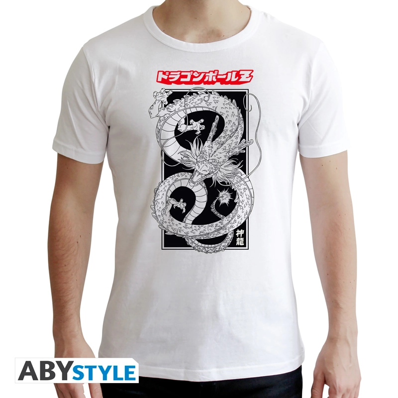 Dragon Ball | DBZ/Shenron N&B | New Fit T-Shirt Herren (XL)