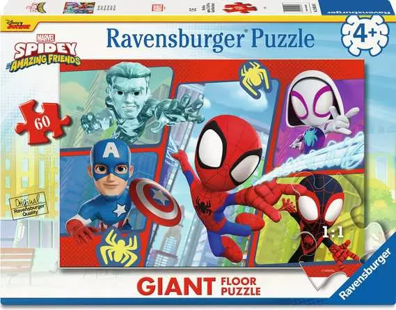 Ravensburger | Spidey in Aktion! | 60 Teile Bodenpuzzle
